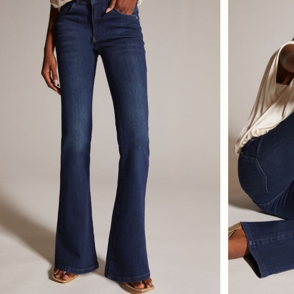 Anthropologie Pilcro Mid-Rise Flare Jean size 24 petite